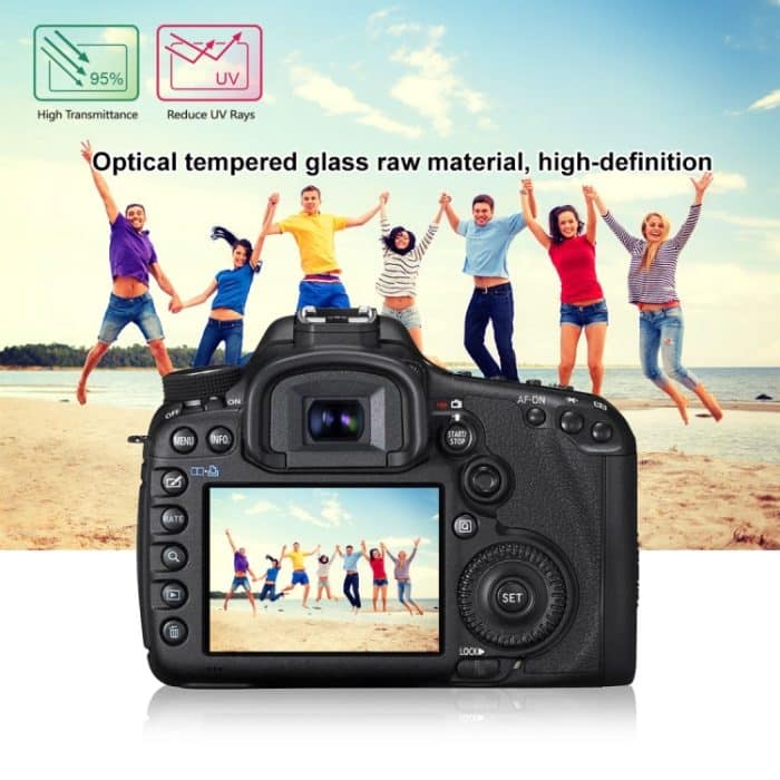 PULUZ 2.5D 9H Hartglasfolie für Canon 5D Mark III, Kompatibel mit Olympus SH50, Pentax K3 / K3II / 645Z, Sony HX7 / HX9 / HX100 / WX9 / HX30 / HX200 / W670 / W630 / WX100 – Bild 11