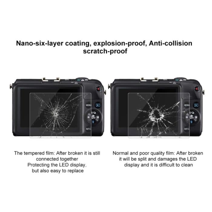 PULUZ 2.5D 9H Hartglasfolie für Canon SX700, Kompatibel mit Canon SX600 / SX610 / SX620 / SX720 / SX710 / IXUS230 / G15 / G16, Sony WX350 / WX300, Panasonic SZ9 / SZ7, Fujifilm Q1 / Q2 / XF1 – Bild 7