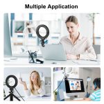 PULUZ 6,2 Zoll 16 cm Ring-Selfie-Licht 3 Modi USB dimmbar Dual-Color-Temperatur LED gebogene Vlogging-Fotografie-Videoleuchten mit Monitor-Clip-Halterung, 6.2 inch Light+Clip – Bild 7