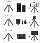 PULUZ Intarsienholz-Desktop-Vlogging-Live-Stativhalter, Inlaid Wood Tripod – Bild 4