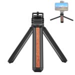 PULUZ Intarsienholz-Desktop-Vlogging-Live-Stativhalter mit Stativkopf, Inlaid Wood Tripod with Tripod Head