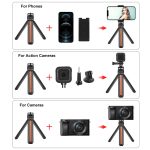 PULUZ Intarsienholz-Desktop-Vlogging-Live-Stativhalter mit Stativkopf, Inlaid Wood Tripod with Tripod Head – Bild 5