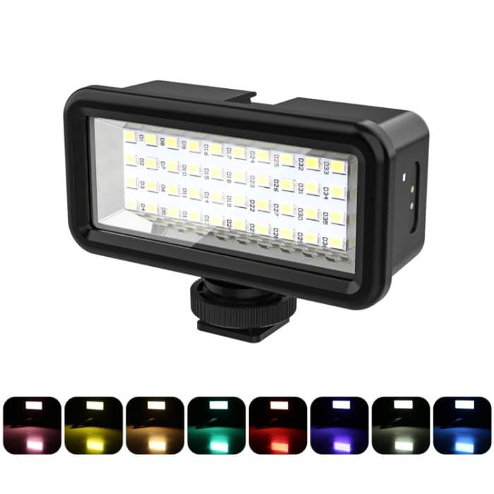 PULUZ 40 LEDs 40 m Tauchen wasserdichtes Fülllicht Kamera Video Foto Studio Licht, 40 LEDs – Bild 1