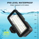 PULUZ 40 LEDs 40 m Tauchen wasserdichtes Fülllicht Kamera Video Foto Studio Licht, 40 LEDs – Bild 5