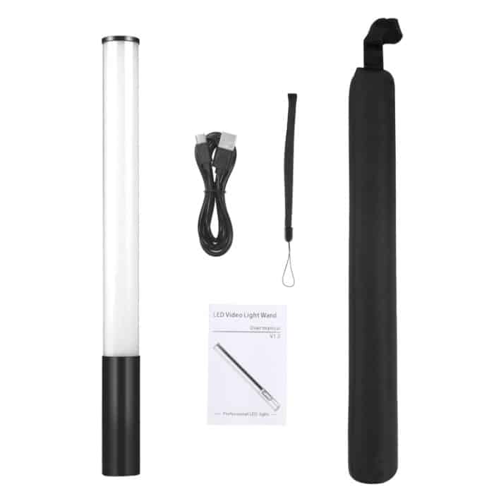 PULUZ Metallkörpertasche 2500-9000 K RGB-Vollfarb-Beauty-Fill-Licht-LED-Handlicht für Fotografie auf der Kamera – Bild 9