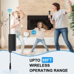 PULUZ 1 bis 2 drahtlose dynamische UHF-Mikrofone mit LED-Anzeige, 3,5-mm-Sender – Bild 6