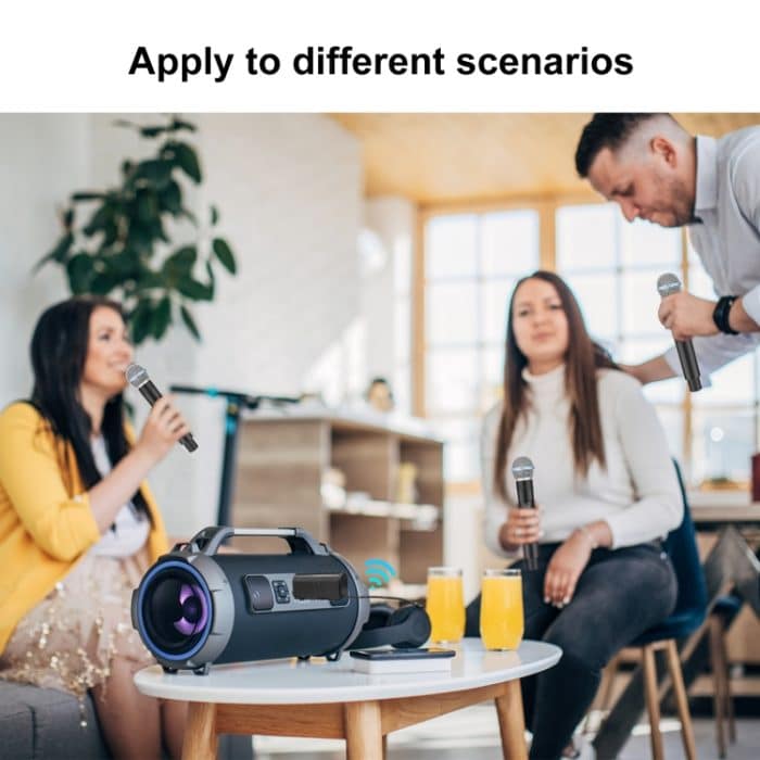 PULUZ 1 bis 2 kabellose Mikrofone mit LED-Anzeige, 6,35-mm-Sender – Bild 9