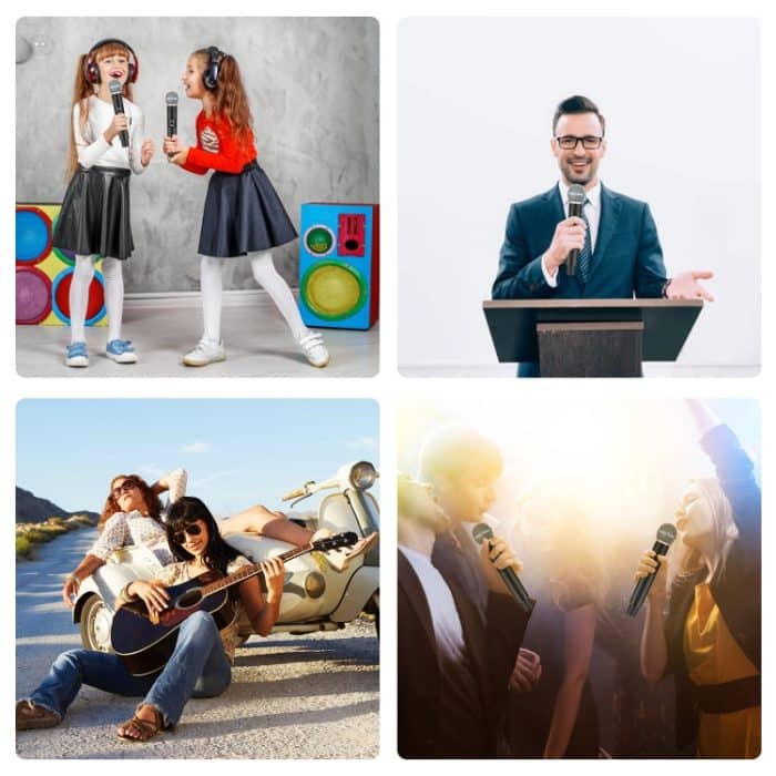 PULUZ 1 bis 2 kabellose Mikrofone mit LED-Anzeige, 6,35-mm-Sender – Bild 10