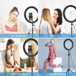 PULUZ PD20W 11,8 Zoll 30 cm Typ C 3 Modi Dimmbar Zweifarbtemperatur LED Gebogener diffuser Lichtring Vlogging Selfie Fotografie Videoleuchten mit Telefonklemme, Type-C – Bild 9