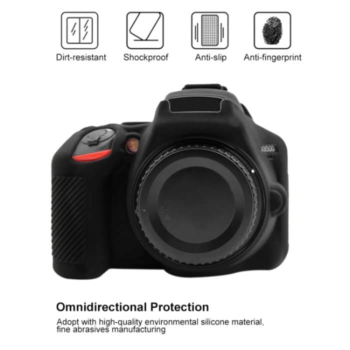 PULUZ Schutzhülle aus weichem Silikon für Nikon D3500, For Nikon D3500 – Bild 4