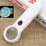 15X Handheld Exclamation Mark Type Lupe mit 2 LED