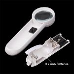 15X Handheld Exclamation Mark Type Lupe mit 2 LED – Bild 4