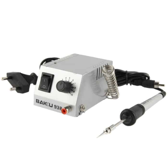 S-CA-0052.jpg BAKU Leistungsstarke Mini-Schweißmaschine für antistatische Lötstationen, EU-Stecker (BK-938) (Silber) – Bild 1