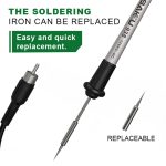 BAKU Leistungsstarke Mini-Schweißmaschine für antistatische Lötstationen, EU-Stecker (BK-938) (Silber) – Bild 5