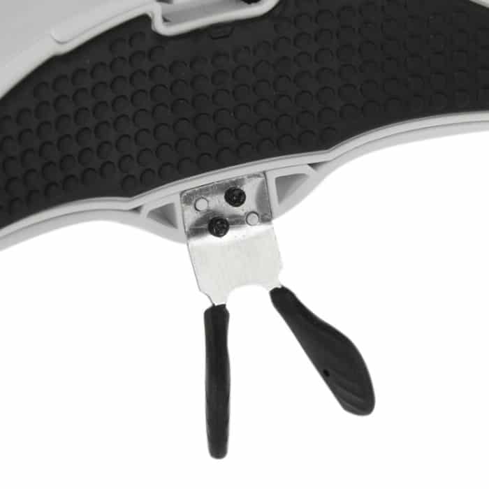 5 Linsen 1,0X-3,5X Lupenbrillenhalterung Stirnbandlupe mit 2 LED-Leuchten Augenvergrößerungsbrille Vergrößerungswerkzeug, 5 Lens 1.0X-3.5X (White) – Bild 7