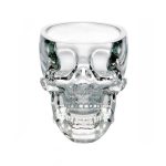Crystal Skull Head Wodka Whisky Schnapsglas (transparent) – Bild 2