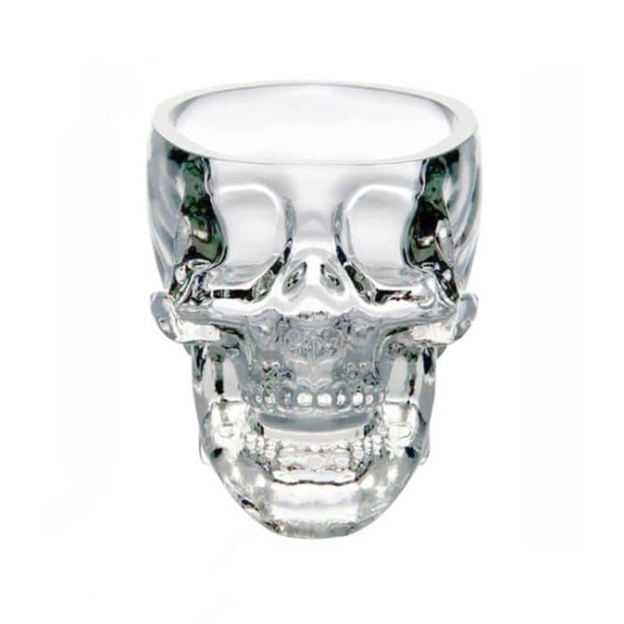 Crystal Skull Head Wodka Whisky Schnapsglas (transparent) – Bild 2