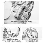 Crystal Skull Head Wodka Whisky Schnapsglas (transparent) – Bild 3