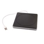 USB 2.0-tragbarer optischer DVD-RW-Treiber mit Steckplatz, Plug & Play (Silber) – Bild 3