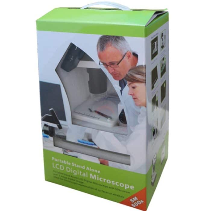 500 x 5 Megapixel 3,5-Zoll-LCD-Standalone-Digitalmikroskop mit 8 LEDs, unterstützt TF-Karte bis 32 G (DMS-038M) (weiß) – Bild 9