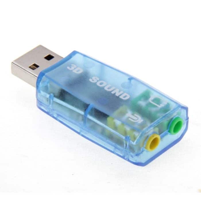 USB DSP 5.1 Externer Soundkartenadapter Monokanal (zufällige Farblieferung) – Bild 1