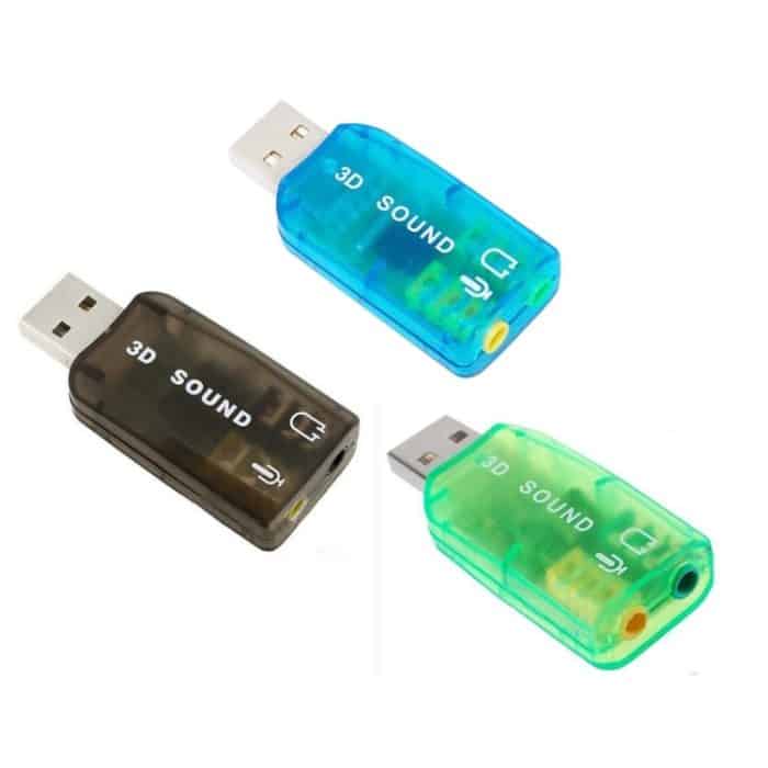 USB DSP 5.1 Externer Soundkartenadapter Monokanal (zufällige Farblieferung) – Bild 5