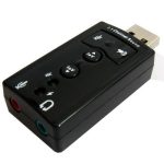 2.1-Kanal-USB-Soundadapter (schwarz) – Bild 2