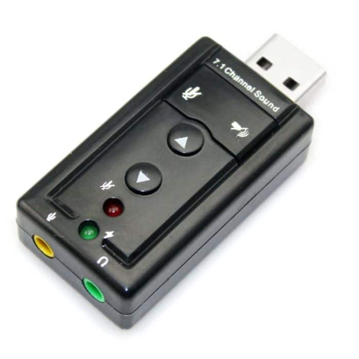 S-CA-6016.jpg Externer USB 2.0 7.1-Kanal 3D Virtual Audio Soundkartenadapter (schwarz) – Bild 1