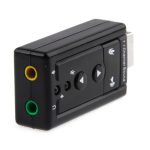 Externer USB 2.0 7.1-Kanal 3D Virtual Audio Soundkartenadapter (schwarz) – Bild 2