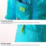 Embellish Multifunktionale, tragbare, wasserdichte, faltbare Nylon-Aufbewahrungstasche mit großer Kapazität für Reisen, Größe: 44 cm x 35 cm x 19 cm – Bild 4