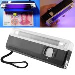 Handheld Blacklight UV-Lampe & LED-Taschenlampe, Versteckte Sicherheitsfunktionen auf Banknoten und Reisepass überprüfen (schwarz) – Bild 2