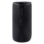 Neopren SLR Kameraobjektiv Tragetasche Tasche Tasche mit Karabinerhaken, Größe: 10x22cm (Schwarz) – Bild 3