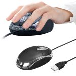 1000dpi Bunte Licht USB Scroll Wheel Optische Maus (Schwarz)