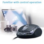 1000dpi Bunte Licht USB Scroll Wheel Optische Maus (Schwarz) – Bild 6