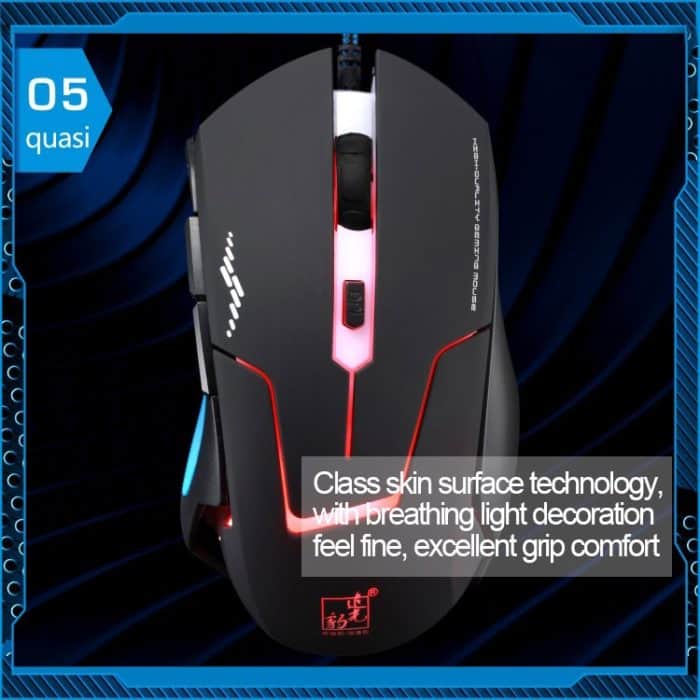 T7 Wired 3 Color Changeable 1200 DPI 1600DPI 2400DPI Gaming USB Optische Maus – Bild 8