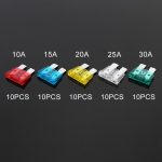 50 PCS 10A / 15A / 20A / 25A / 30A Blattsicherungen für Kraftfahrzeuge – Bild 3