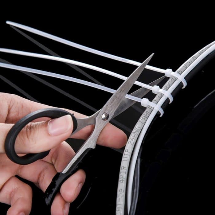 1000 Stück selbstsichernde Kabelbinder aus Nylon (Größe: 3 x 100 mm), 1000 PCS 3 x 100mm – Bild 5