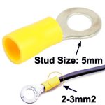 100 Stück RV5.5-5.0mm DIY Ringklemmen, Kabelgröße: 2-3mm2 (100 Stück in einer Verpackung, der Preis gilt für 100 Stück) – Bild 2