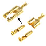 100 Stück DIY Crimpklemme Buchse auf 2 x Flachstecker, Kabelgröße: 1-2,5 mm2 (100 Stück in einer Verpackung, der Preis gilt für 100 Stück)