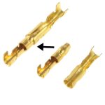 100 Stück DIY Crimpklemme Buchse an Stecker, Kabelgröße: 1-2,5 mm2 (100 Stück in einer Verpackung, der Preis gilt für 100 Stück)