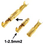 100 Stück DIY Crimpklemme Buchse an Stecker, Kabelgröße: 1-2,5 mm2 (100 Stück in einer Verpackung, der Preis gilt für 100 Stück) – Bild 2