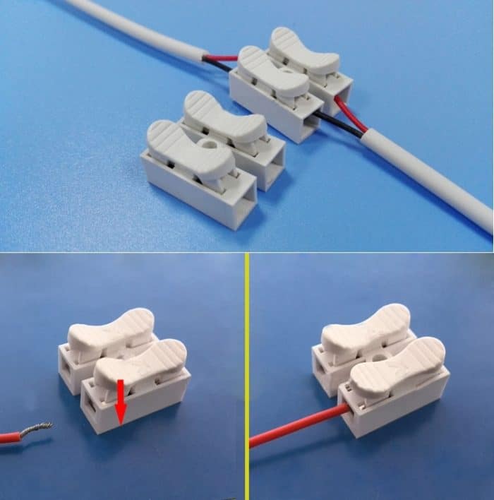 100 Stück 2-Wege-Push-Schnellkabelanschlussklemme Verdrahtungsklemme 220 V 2 A – Bild 6