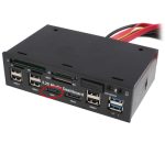 5,25 Zoll Media PC Dashboard Kartenleser 2 x USB 3.0 + 6 x USB 2.0 SATA, 2 x USB 3.0 + 6 x USB 2.0 SATA
