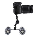 Bodentisch-Video-Slider-Track-Dolly-Auto für DSLR-Kamera, Black – Bild 4