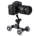 Bodentisch-Video-Slider-Track-Dolly-Auto für DSLR-Kamera, Black – Bild 5