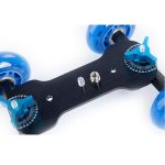 DEBO First Generation Kamera Truck / Bodentisch Video Slider Track Dolly Car für DSLR Kamera / Camcorder (Blau) – Bild 4