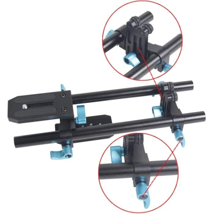 YEANGU YLG1005B 15 mm einfache Stents-Schienenstange für Spiegelreflexkameras – Bild 3