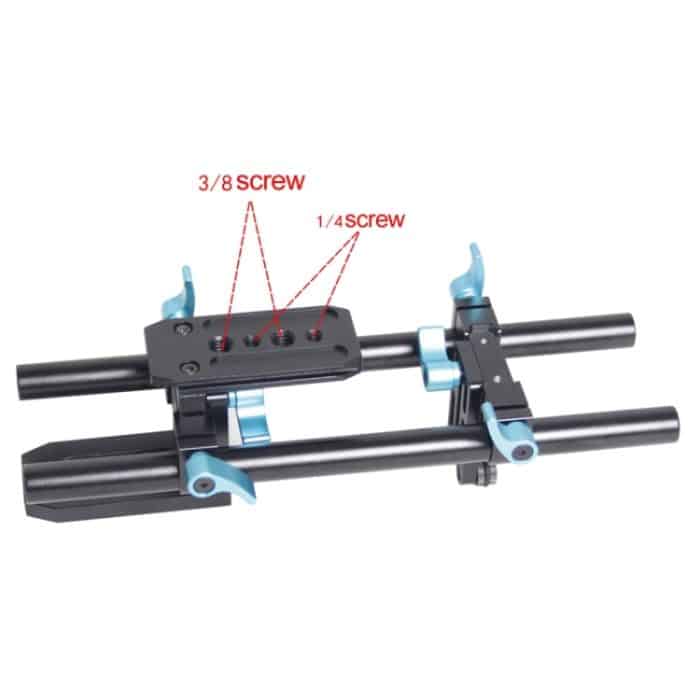 YEANGU YLG1005B 15 mm einfache Stents-Schienenstange für Spiegelreflexkameras – Bild 4