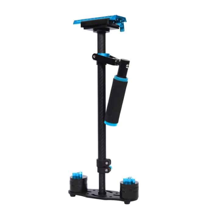 PULUZ 38,5–61 cm Kohlefaser-Handstabilisator für DSLR- und DV-Digitalvideos und Kameras, Tragfähigkeitsbereich 0,5–3 kg, S60T Black, S60T Blue, S60T Red, S60T Green, S60T Orange – Bild 2