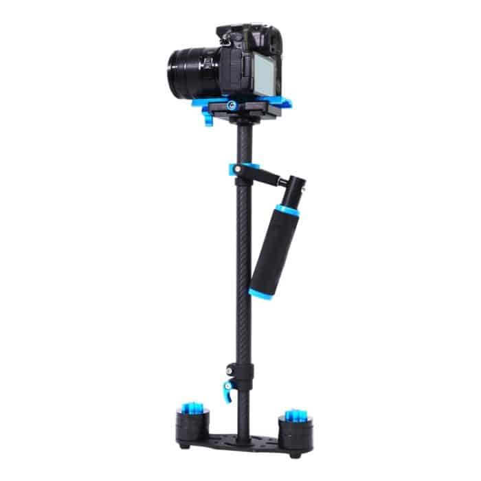 PULUZ 38,5–61 cm Kohlefaser-Handstabilisator für DSLR- und DV-Digitalvideos und Kameras, Tragfähigkeitsbereich 0,5–3 kg, S60T Black, S60T Blue, S60T Red, S60T Green, S60T Orange – Bild 4